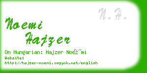 noemi hajzer business card